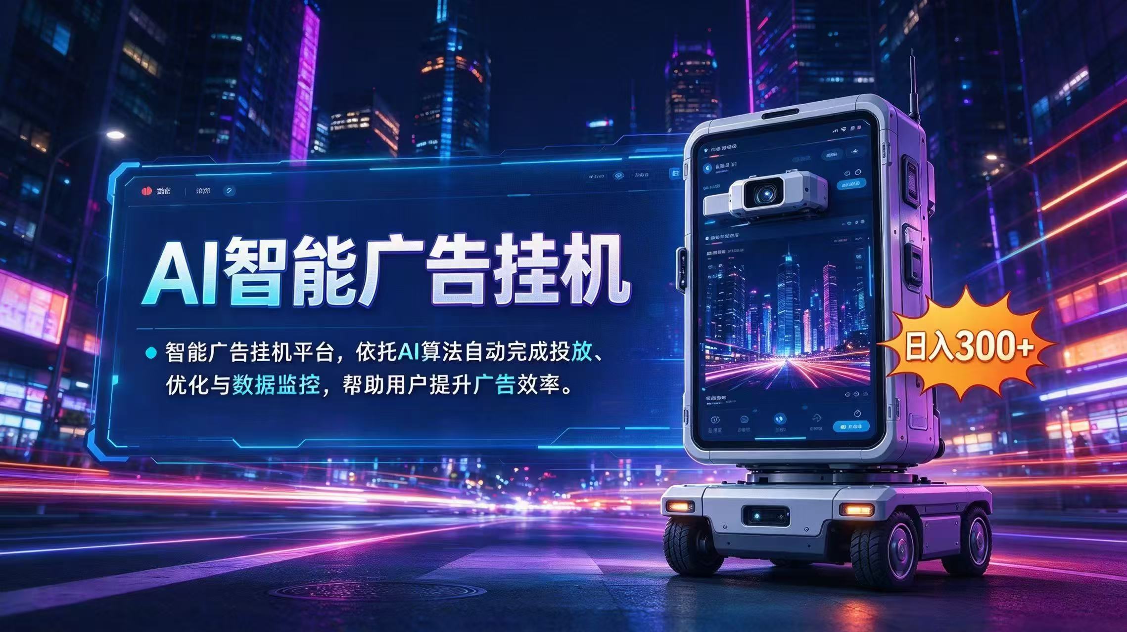 （20936期）AI 智能广告挂机｜AI 自动运行，轻松托管广告任务-副业部