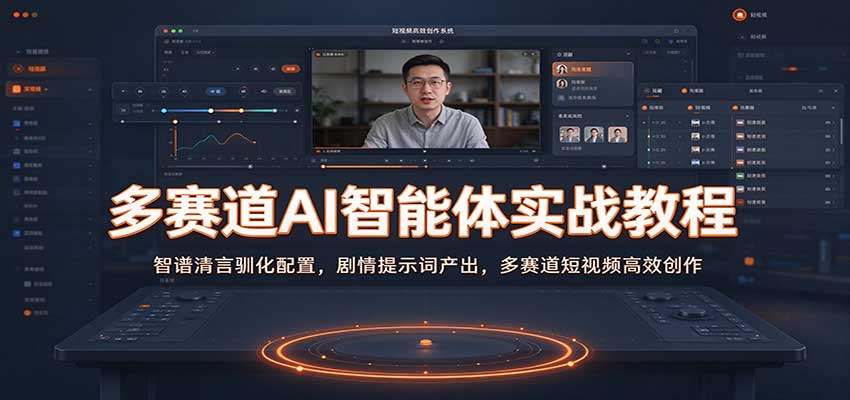 多赛道AI智能体实战教程：智谱清言驯化配置，剧情提示词产出，多赛道短视频高效创作-副业部